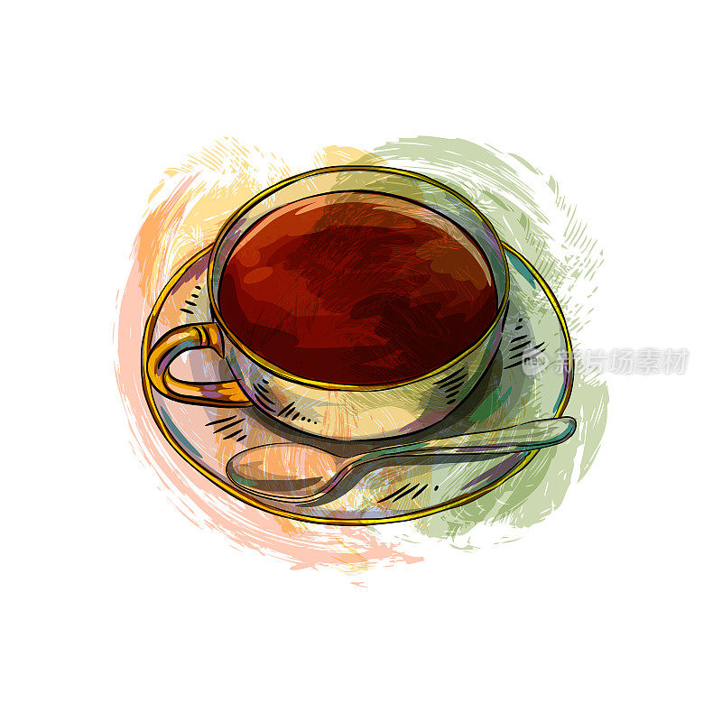 Tea Cup Drawing